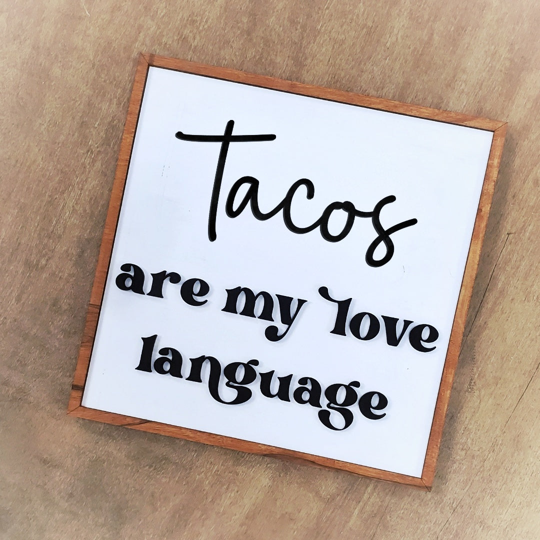 Love Language 8 x 8 Sign Kit - Ready to Paint