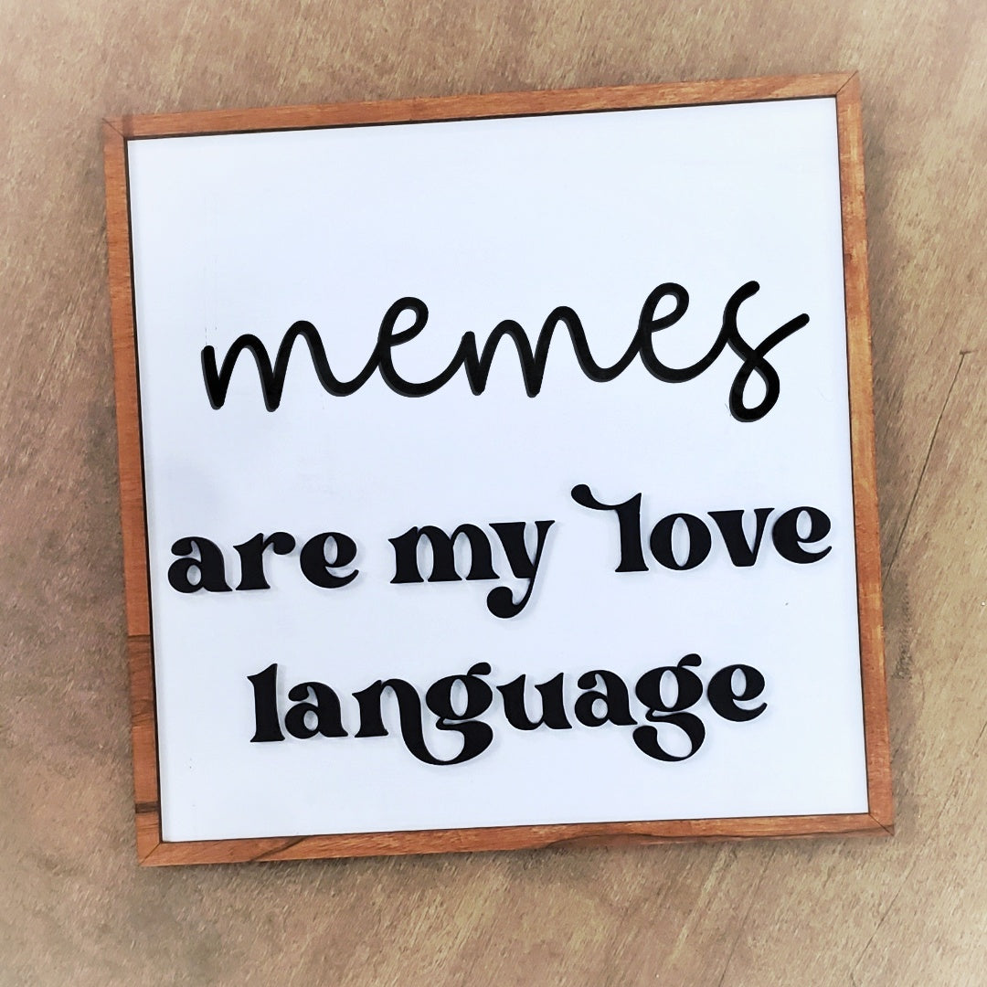 Love Language 8 x 8 Sign Kit - Ready to Paint