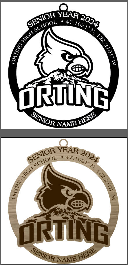 Senior ornament design for your school