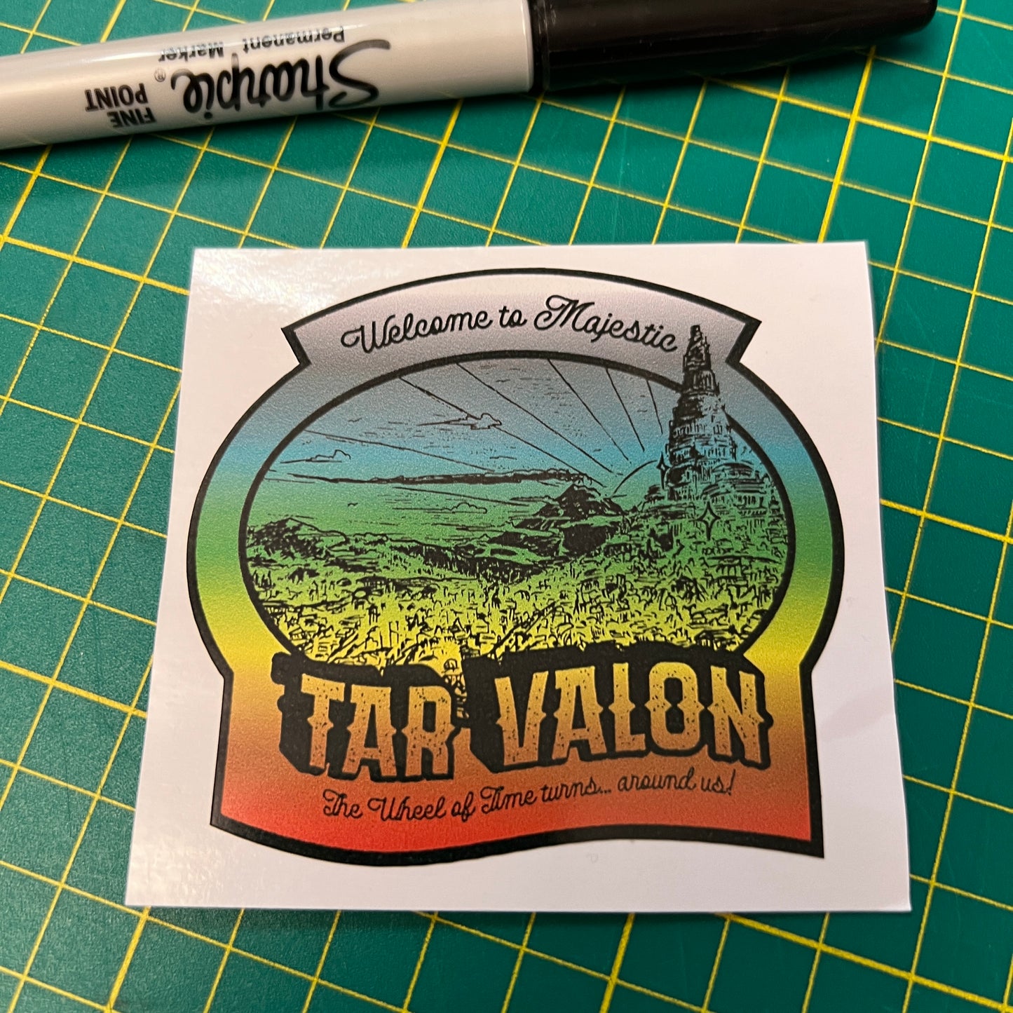 Welcome to Majestic Tar Valon - Randland Souvenir Series Sticker