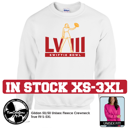 LVIII Swiftie Bowl -  Tshirt, Sweatshirt or Hooded (2 colors)