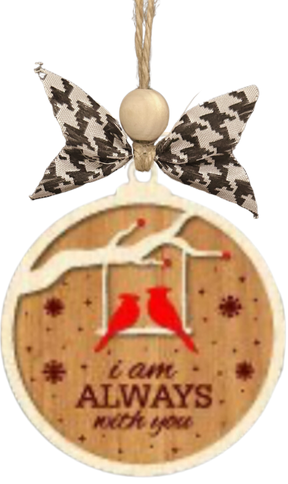 Cardinal Ornament - I Am Always with You