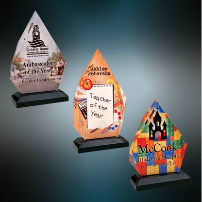 Premium Full-Color Diamond Impress Acrylic Award