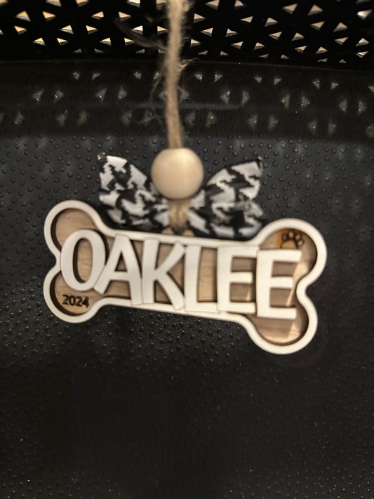 Dog Bone Name Ornament for your favorite pups