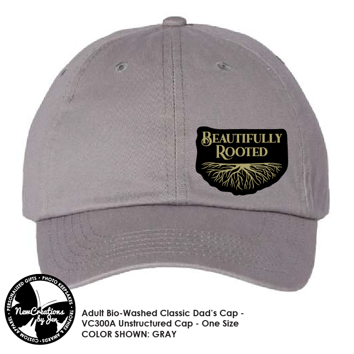 Beautifully Rooted Adult Bio-Washed Classic Dad’s Cap with Patch