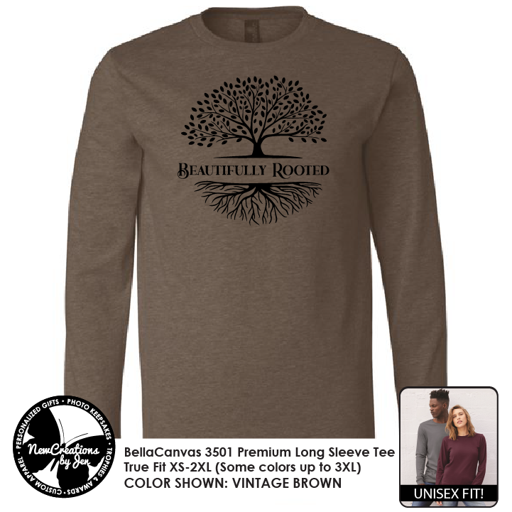 Beautifully Rooted Unisex Premium Long Sleeve T-Shirt