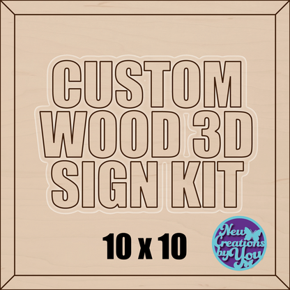 Custom 3D Sign Kit