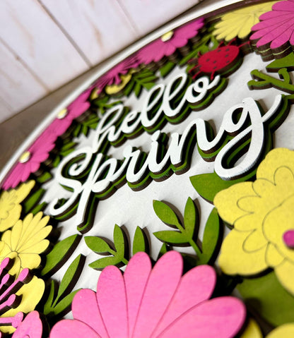 Spring Flowers Sign Kit - Ready to Paint