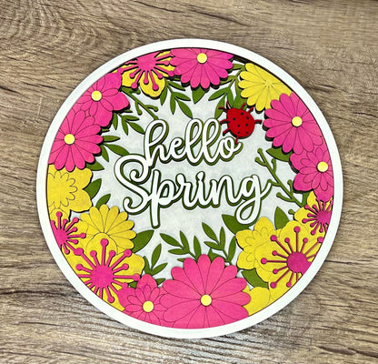 Spring Flowers Sign Kit - Ready to Paint